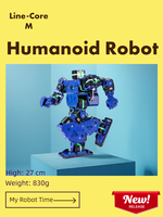 Robot Humanoide Bipodal My Robot Time - Control Remoto y por Aplicación, 18 Servomotores, Juguete STEM, 12+