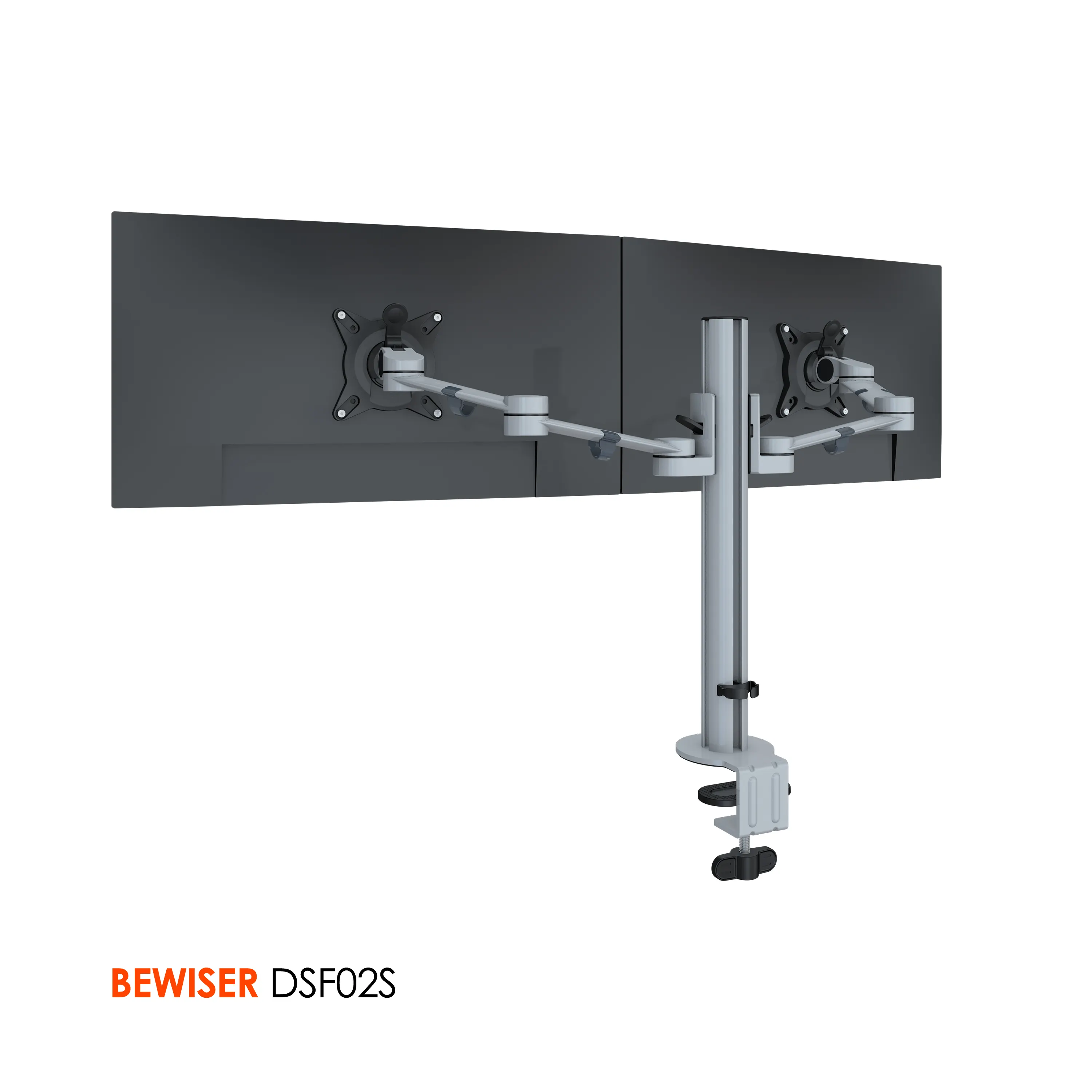 Computer support double monitor stand dual lcd bracket (BEWISER DSF02S)