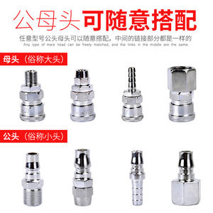 Raccords pneumatiques en cuivre de type C à connexion rapide SP/SM/PF/PM/SF/SH Accessoires pour compresseur d'air avec raccord rapide mâle et femelle - Product Image 5