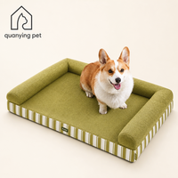 Canapé-lit modulaire moderne pour chien toutes saisons, orthopédique avec rebord, lavable, confortable, pour chiens, vente en gros