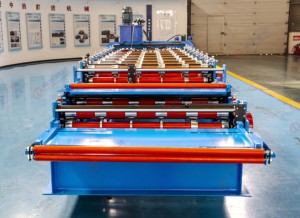 Baumaterial Doppels chicht Wand paneel Dachziegel Rollen form maschine Fliesen herstellungs maschine für Dach mit - Product Image 6