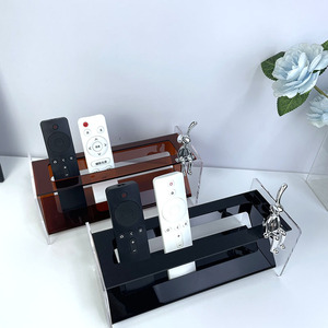 Acrylic Remote <b>Control</b> Storage Box Multi Functional Desktop <b>Holder</b> For Phone And Remotes Organizers - Product Image 1