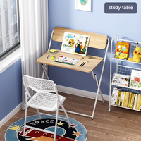 Table d'étude moderne et simple, bureau d'ordinateur pliable, application pour étudiants, maison, salon, salle à manger, matériau métallique, meubles de chambre à coucher
