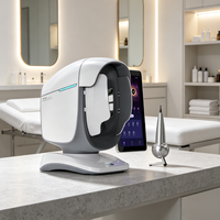Analyseur d'images cutanées IA 36MP à triple caméra, scanner facial 8 spectres, machine de diagnostic cutané numérique avec gestion cloud