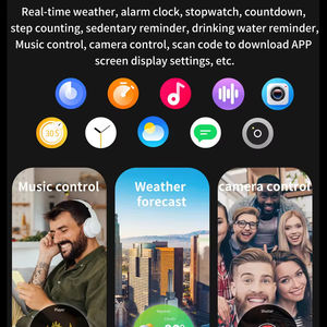 Montre connectée sportive AK63 1,43'' AMOLED avec assistant vocal IA 2026, moniteur de fréquence cardiaque et de santé, montre intelligente AK63 - Product Image 6
