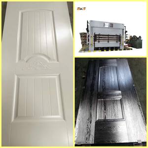 باب من خشب الكرتون المضغوط آلة الجلد الميلامين مصبوب باب الجلد HDF الصحافة الساخنة ماكينة - Product Image 4