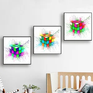 Graffiti Cube pop Street Wall Art pictures And Posters print on Canvas For home Decor Cuadros Living kids Room Decoration