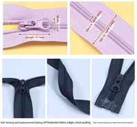 Maßgefertigter Nylon-Spiralreißverschluss # 5 # 8 # 10 Unsichtbare Offene Wasserdichte Schwerlast-Kleidersäcke Großhandel Direktlieferant ab Werk
