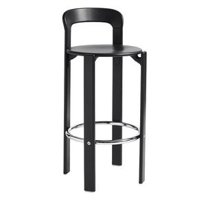 Ngắn trở lại phong cách Pháp gỗ thương mại hiện đại nhà bếp thanh truy cập cao thanh phân thanh ghế - Product Image 1