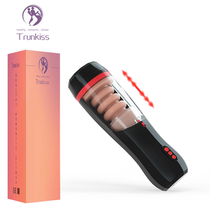 Männlicher Teleskop-Masturbationsbecher Erotikspielzeug 5-Frequenz Teleskopisch 10-Frequenz Vibration Elektrischer Masturbationsbecher - Product Image 1