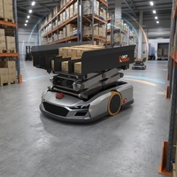 Nouveau robot mobile autonome compact AGV avec SLAM pour système logistique d'entrepôt
