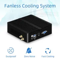 Computadora sin ventilador Pfsense Firewall Appliance 4 Ethernet Celeron J1900 N2830 Gateway Network Router Ubuntu Computadora Mini PC