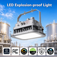 Éclairage LED antidéflagrant 60W avec capteur micro-ondes, IP66, UL Classe I Div 2, pour usine chimique et station-service