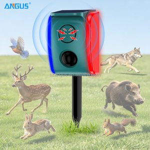 Répulsif Solaire pour Animaux Angus Dernière Génération avec 4 Sons et Lumière <span class=keywords><strong>Anti</strong></span>-Chevreuil Loup Chat Chien Oiseau Serpent Ultrasonique - Product Image 1