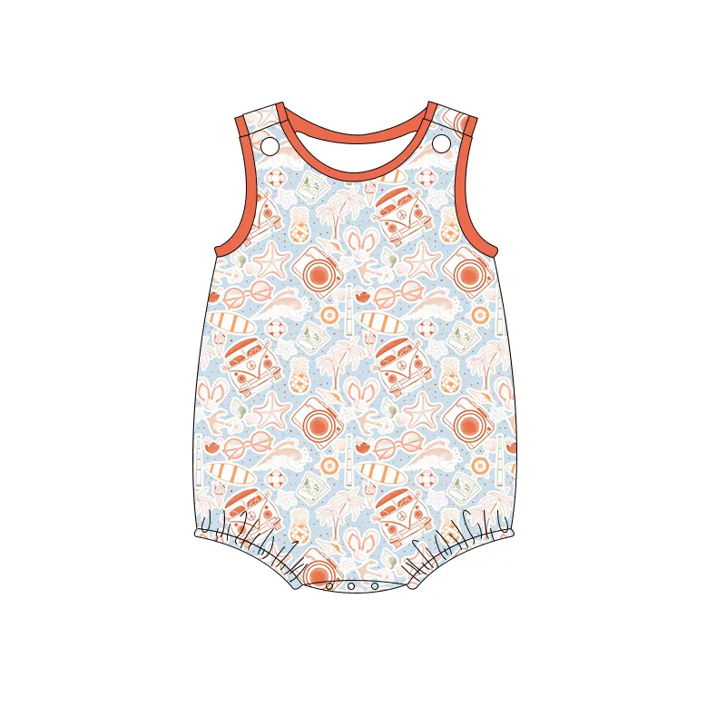 Newborn New Arrive Boy Romper Summer Baby digital printing Clothing Bubble Wholesale Kids Toddler clothes