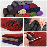 Tapis moderne en plastique pour salon, tapis en PVC imperméable, antidérapant, durable, fabriqué à la machine, facile à nettoyer, lavable, logo personnalisé pour voiture