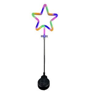 Desain pola baru tahan air <span class=keywords><strong>Led</strong></span> tenaga surya taman luar ruangan lanskap rumput jalur jalur <span class=keywords><strong>crucifix</strong></span> cahaya pasak - Product Image 1