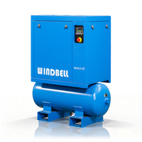 Compresseur d'air rotatif à vis PM VSD monophasé 220V 8-10 bars, 4 kW 5,5 CV 7,5 CV 5,5 kW, petit, silencieux, avec réservoir de réception d'air
