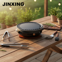Machine de gril de barbecue ronde de four de barbecue commercial d'intérieur commercial pour le gril et la cuisson de Kebab de charbon de bois