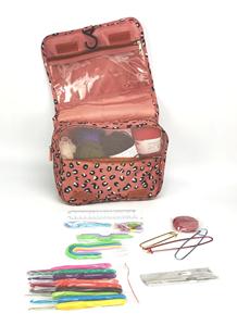 Kit de herramientas de ganchillo con hilo Juego de ganchos portátiles Bolsa de almacenamiento Agujas de tejer para principiantes - Product Image 3