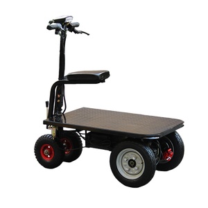 Truk Flatbed Listrik Tugas Berat dengan Kursi Lepas Pasang untuk Pengangkutan Semen dan Kerikil di Lokasi Konstruksi, Cocok untuk Gerobak Dorong - Product Image 2