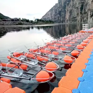 Cay تصميم أنماط جديدة من الحرف المائية peddal kayak 2 شخص moule de kayak واضح الزورق pesca mare للبيع