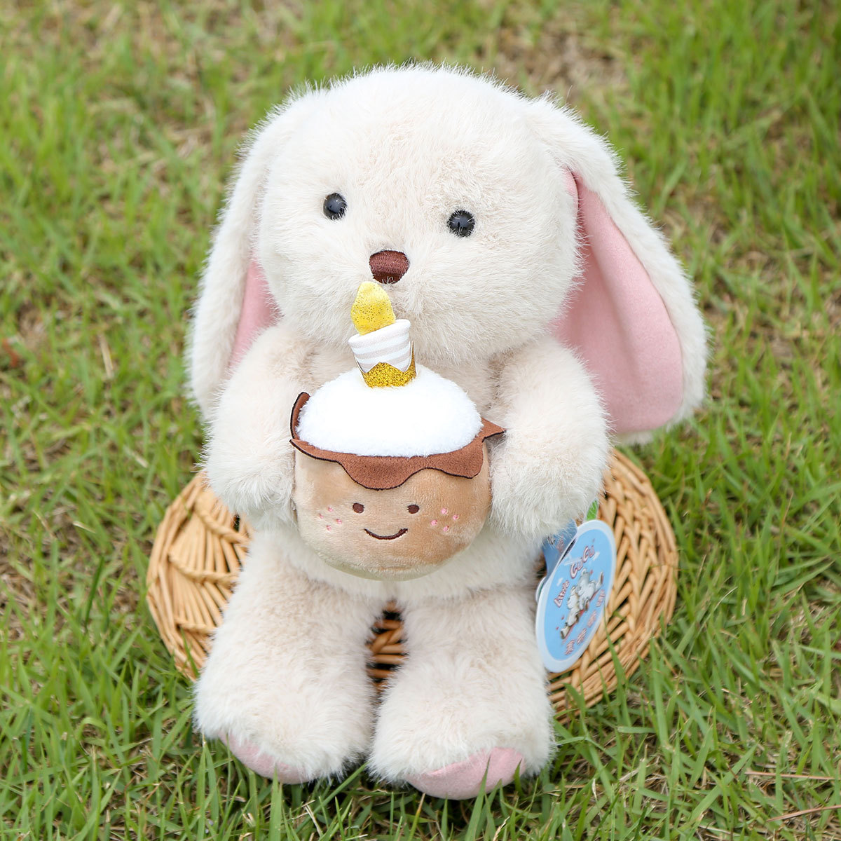 Amy estilo pastel de conejo-marrón