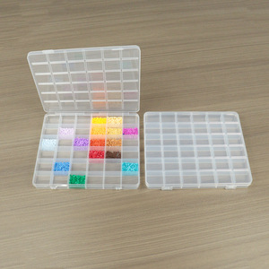 Transparent Plastic 36 Compartment <b>Storage</b> <b>Box</b> For Beads Jewelry <b>Small</b> Parts Organizing Desktop Organizer - Product Image 4