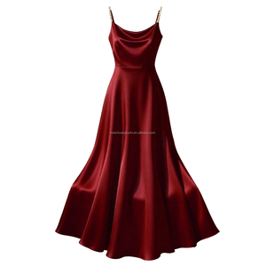 Vestido <span class=keywords><strong>de</strong></span> <span class=keywords><strong>Gala</strong></span> Largo <span class=keywords><strong>de</strong></span> Satén Personalizado para Damas, Elegantes <span class=keywords><strong>Vestidos</strong></span> <span class=keywords><strong>de</strong></span> Noche <span class=keywords><strong>de</strong></span> Seda para Mujer - Product Image 6