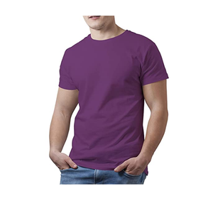 Summer Cotton T Shirt Men O Neck Stretch Solid New Tops Clothing Casual T Shirt - Product Image 1