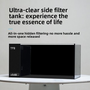 Ultra helder zelfcirculerend desktop-ecosysteem aquarium met deksel voor thuis, woonkamer, middelgrote stroomtank - Product Image 3