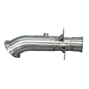 Nouveaux collecteurs d'échappement haute performance en acier inoxydable pour M435I/M235I/F30-F33/F87 N55 3.0T 2014+ 3.5"-3" Finition brossée - Product Image 1