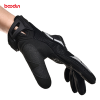 Gants de Moto en Cuir Personnalisés, Compatibles Écran Tactile, Respirants, Protection Carbone Rigide, Anti-choc, pour la Course