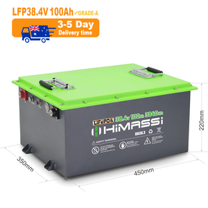 แบตเตอรี่ <span class=keywords><strong>Himax</strong></span> 38.4V 100Ah LiFePO4 พร้อมระบบจัดการแบตเตอรี่อัจฉริยะ 12S BMS, เซลล์ LiFePO4 แบบแท่งปริซึม สำหรับสกู๊ตเตอร์ไฟฟ้า รถบ้าน รถกอล์ฟ - Product Image 1