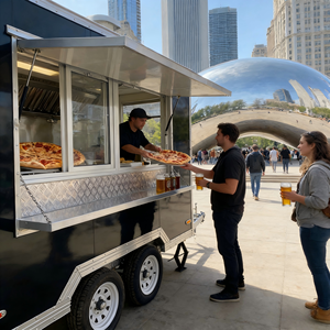 Remorque alimentaire pour barbecue, camion de vente de nourriture, remorque de restauration entièrement équipée à vendre - Product Image 3