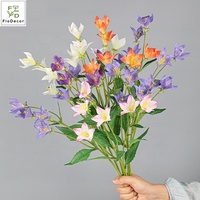 Haute Qualité 6 Têtes Artificielle Faux Ballon Fleur Soie Chinois Bellflower Platycodon Grandiflorus Décoration De Mariage