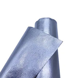 双面铝箔玻璃纤维织物，不锈钢丝增强，用于EW防火帘