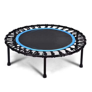 Trampolines infantiles plegables de acero para interiores y exteriores para adultos para ejercicio aeróbico y sin protección - Product Image 1