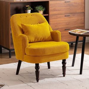 <span class=keywords><strong>Canapé</strong></span> simple American Vintage, <span class=keywords><strong>fauteuil</strong></span> d'appoint en tissu à carreaux de style européen avec structure en bois massif, <span class=keywords><strong>fauteuil</strong></span> de détente - Product Image 3