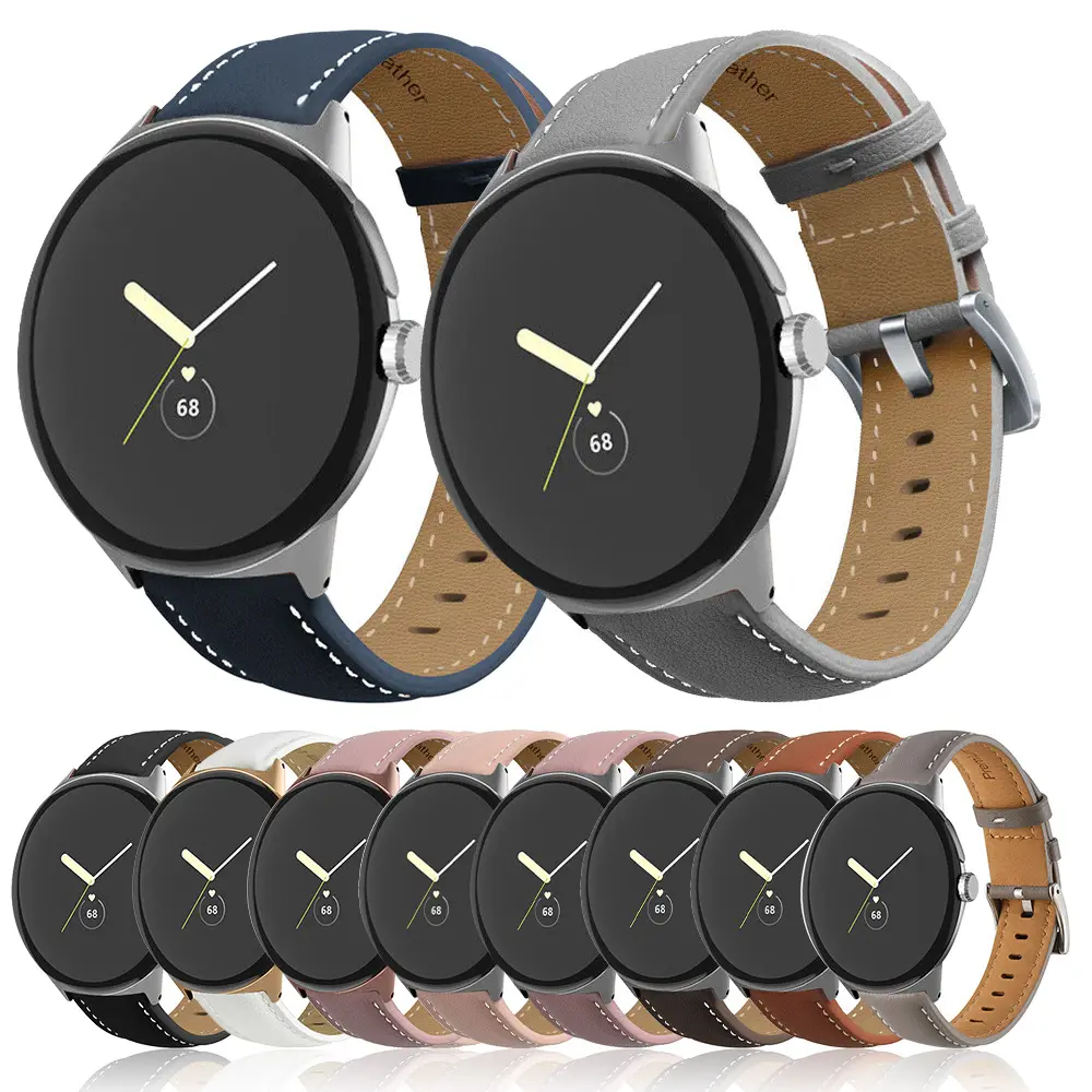 Neuankömmling Smart Watch Armband für Google Pixel Watch Top Grain Echtes Echt leder Uhr Bnad Armband