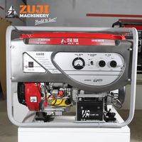 Générateur à essence ZUJI 6800E 5 kW, démarrage électrique, moteur en cuivre pur, puissance nominale 5 kW, puissance maximale 5,5 kW, générateur à essence pour la construction