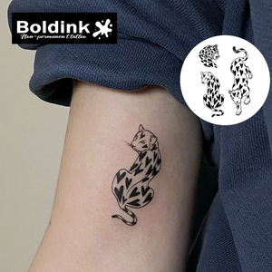Tatuaje Temporal de Tinta Jagua de Larga Duración (2 Semanas), Resistente al Agua, con Diseño Realista de Corazón de <span class=keywords><strong>Leopardo</strong></span>, Personalizado por Boldink - Product Image 3