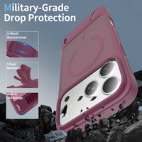 Coque hybride de luxe Cherry avec béquille pour iPhone 18 17 Pro Max, toucher soyeux, antichoc, vente en gros, étui magnétique personnalisé pour téléphone portable