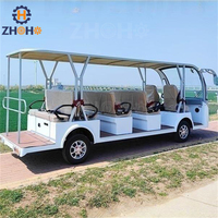 Bus touristique 14 places, voiture électrique à énergie solaire, modèle ouvert, mini-bus touristique à vendre