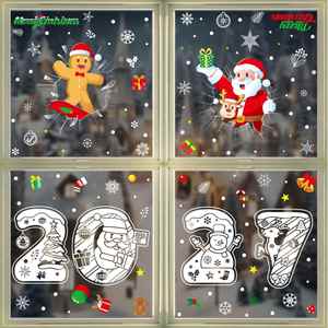 Custom <b>Window</b> Clings Vinyl <b>Stickers</b> Waterproof for <b>Christmas</b> - Product Image 4