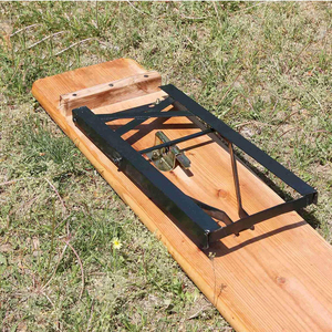 Ensemble table et bancs pliants pour bière, 176 cm, en bois <span class=keywords><strong>de</strong></span> sapin massif, pour pique-nique, terrasse, fête, camping, brasserie, barbecue, <span class=keywords><strong>jardin</strong></span> - Product Image 5