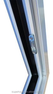 Superhosue หน้าต่าง<span class=keywords><strong>บาน</strong></span><span class=keywords><strong>เลื่อน</strong></span>มาตรฐานออสเตรเลียหน้าต่างป้องกันฝุ่นเคลือบสองชั้นพร้อม Flyscreen - Product Image 4