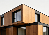 Échantillon Gratuit - Panneau Aluminium Composite Effet Bois pour Façade de Bâtiment Commercial, Épaisseur 3mm, 4mm, 5mm
