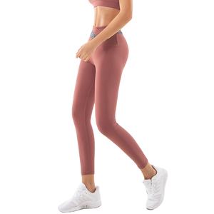 Wholesale Women Sports Yoga High Waist Seamless Nylon Spandex Leggings - Product Image 1