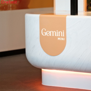 Kích thước lớn U hình dạng kiosk LED quầy <span class=keywords><strong>bar</strong></span> phù hợp bề mặt rắn bánh thực phẩm đồ nội thất thanh cho hành lang trung tâm mua sắm - Product Image 5